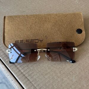 Brown Sunglasses with Case